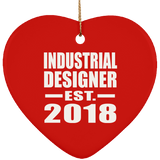 Industrial Designer Established EST. 2018 - Heart Ornament