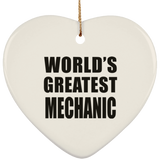 World's Greatest Mechanic - Heart Ornament