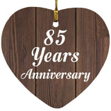 85th Anniversary 85 Years Anniversary - Heart Ornament D