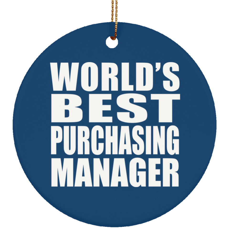 World's Best Purchasing Manager - Circle Ornament
