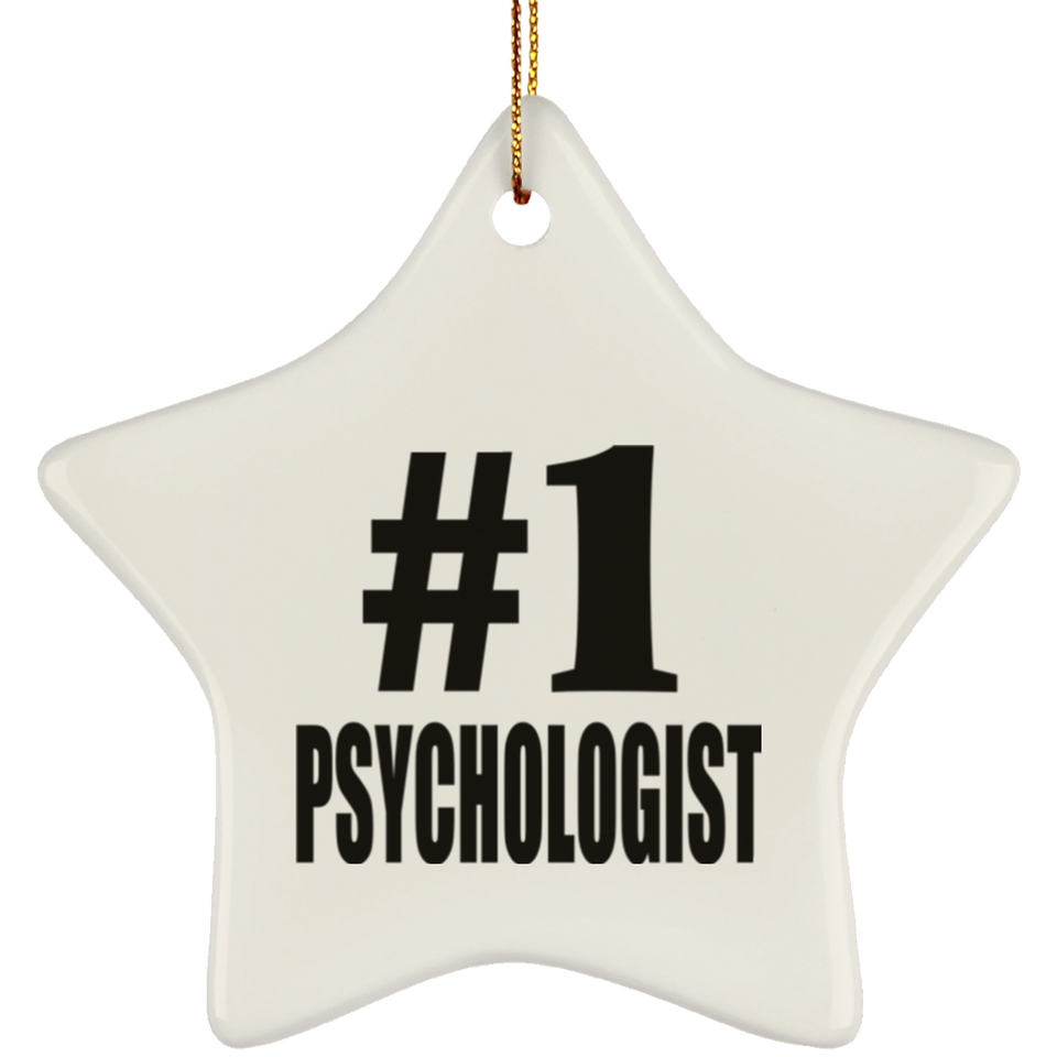 Number One #1 Psychologist - Star Ornament