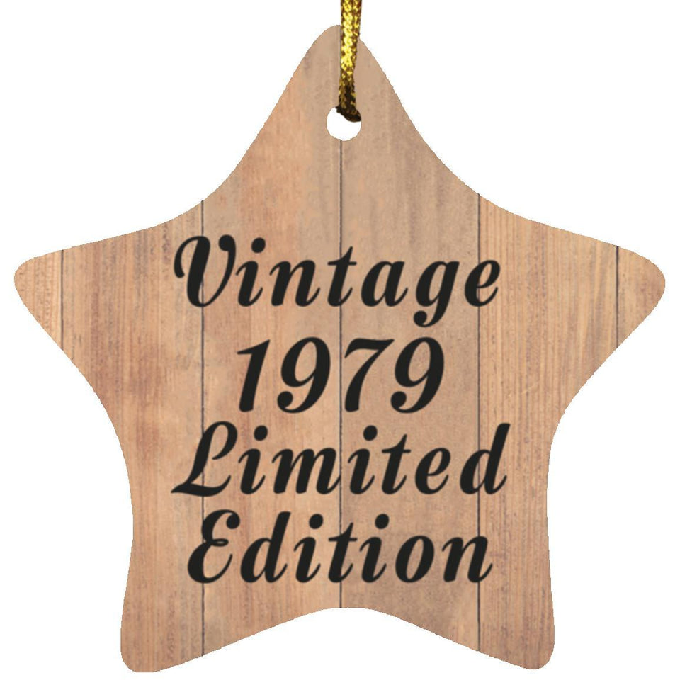 45th Birthday Vintage 1979 Limited Edition - Star Ornament C