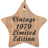 45th Birthday Vintage 1979 Limited Edition - Star Ornament C