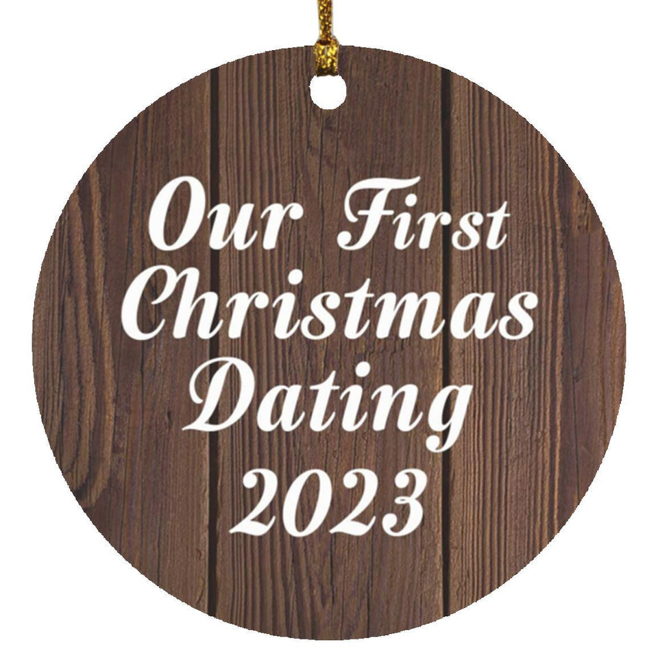 Our First Christmas Dating 2023 - Circle Ornament D