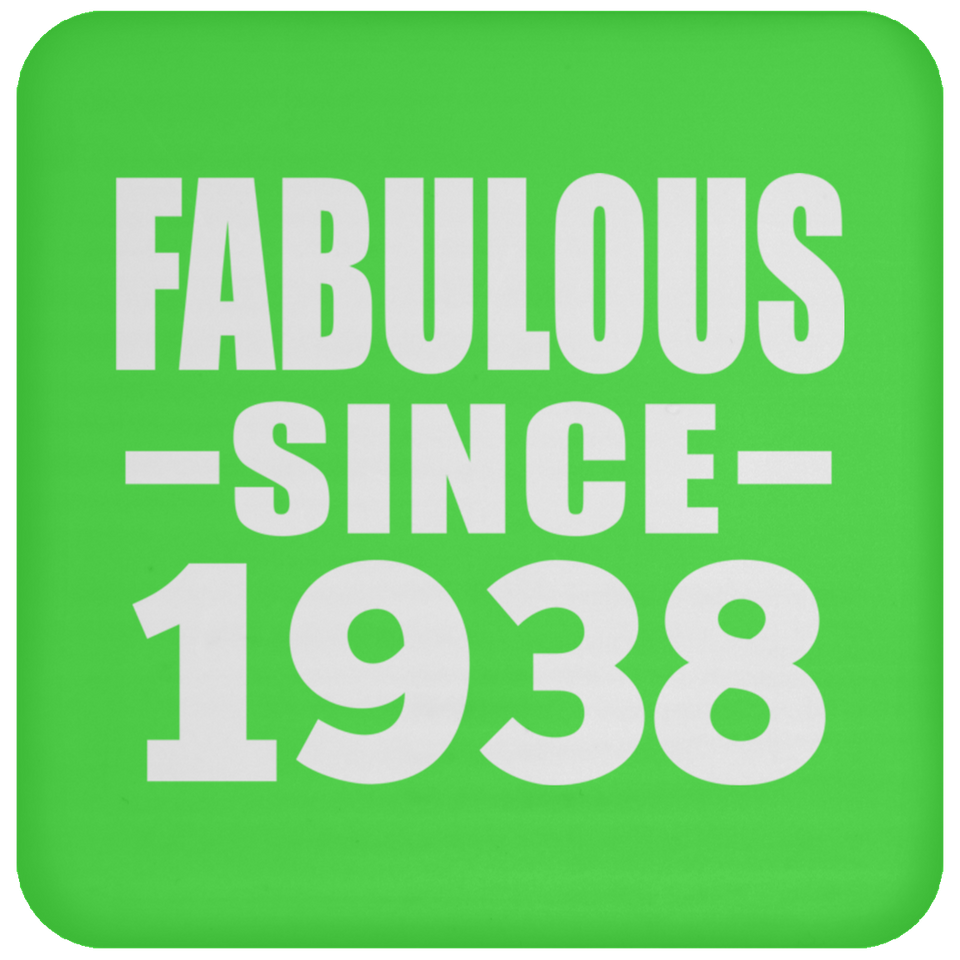86th Birthday Fabulous Since 1938 - Drink Coaster