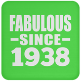 86th Birthday Fabulous Since 1938 - Drink Coaster