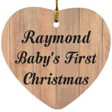 Raymond Baby's First Christmas - Heart Ornament C