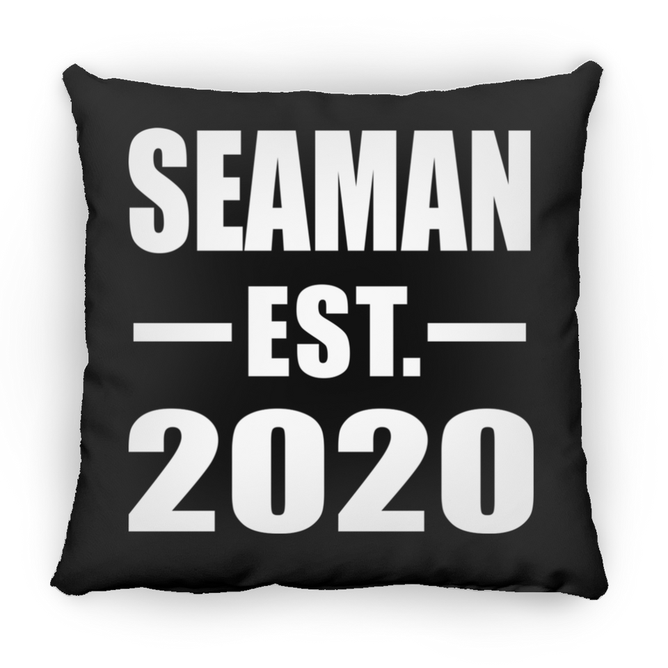 Seaman Established EST. 2020 - Throw Pillow Black