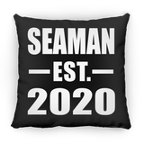 Seaman Established EST. 2020 - Throw Pillow Black