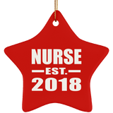 Nurse Established EST. 2018 - Star Ornament