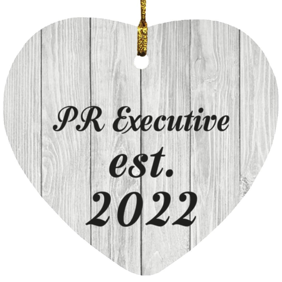 PR Executive Established Est. 2022 - Heart Ornament F