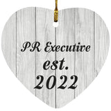 PR Executive Established Est. 2022 - Heart Ornament F