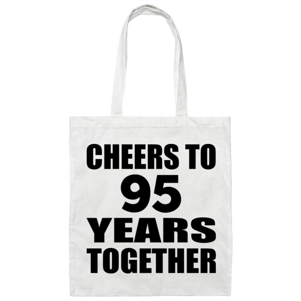 95th Anniversary Cheers To 95 Years Together - Tote Bag White