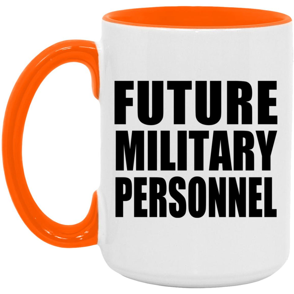 Future Military Personnel - 15oz Accent Mug Orange