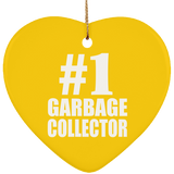 Number One #1 Garbage Collector - Heart Ornament