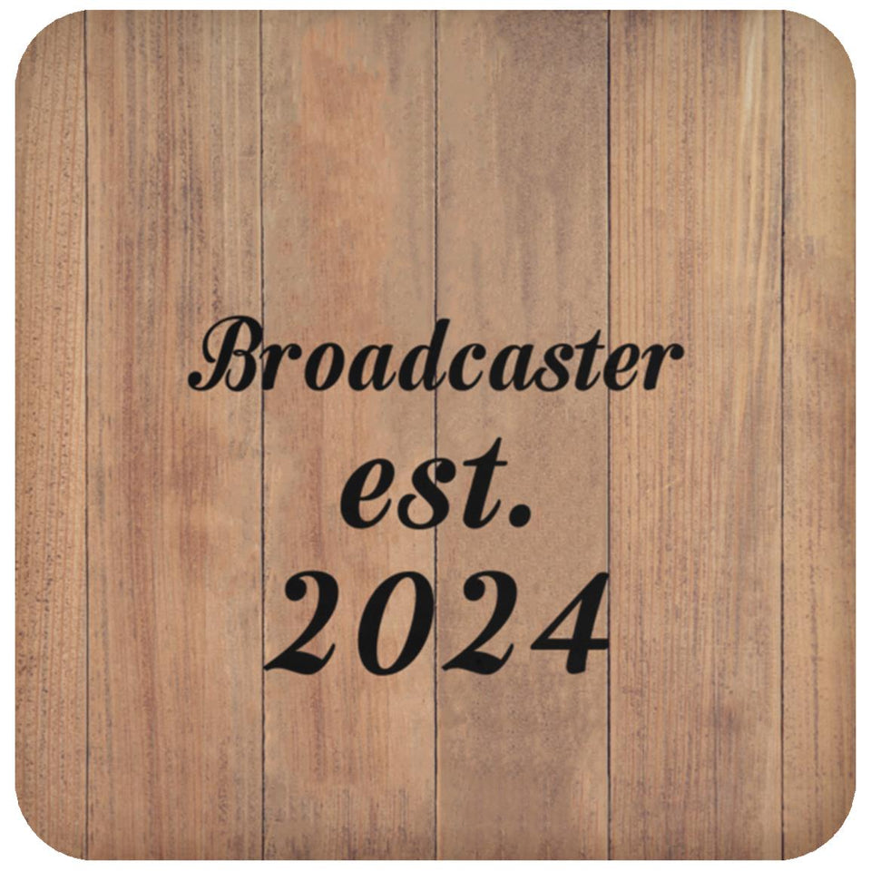 Broadcaster Established Est. 2024 - Drink Coaster C