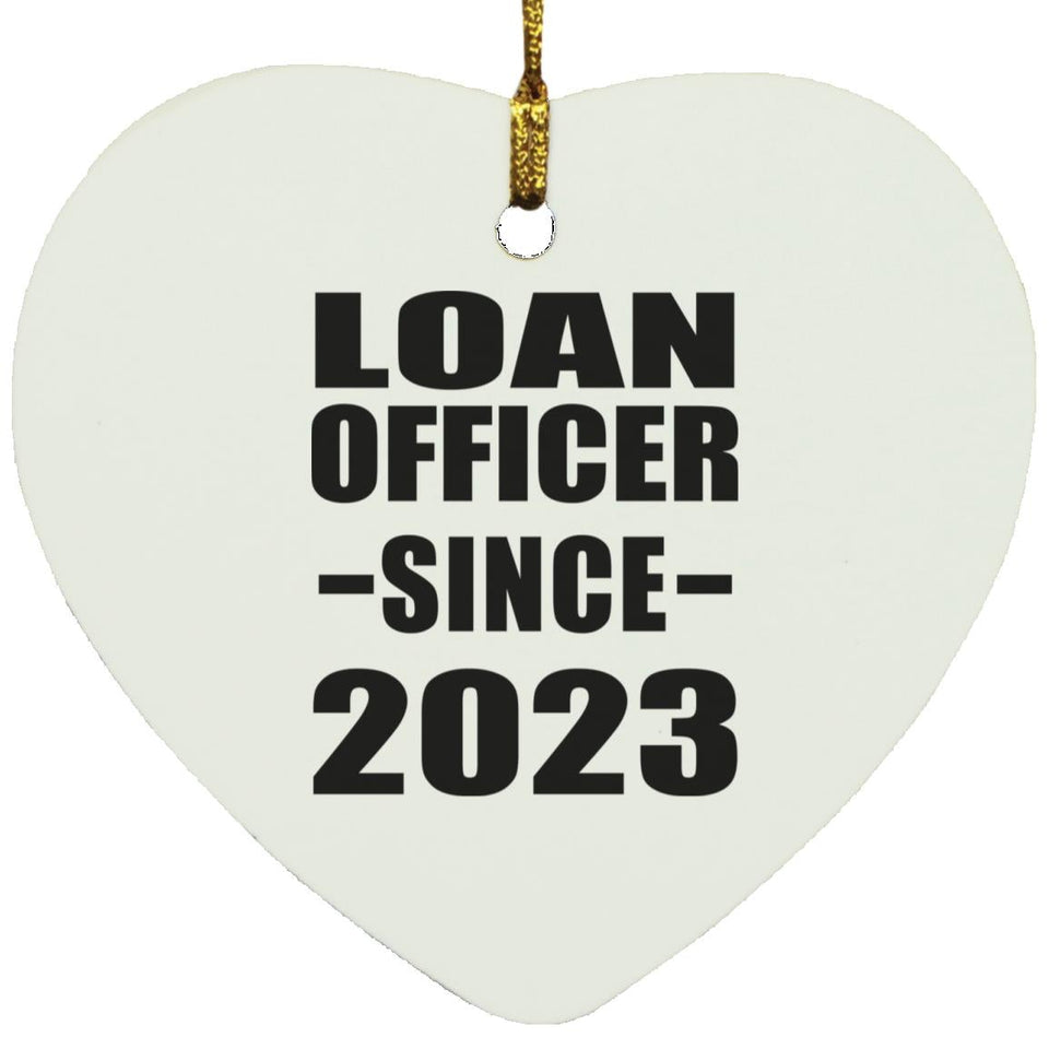 Loan Officer Since 2023 - Heart Ornament