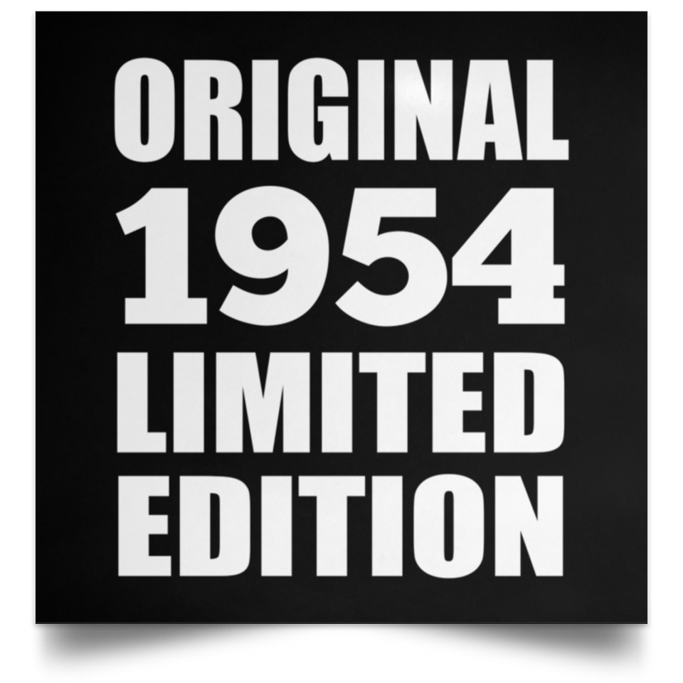 70th Birthday Original 1954 Limited Edition - Poster Square