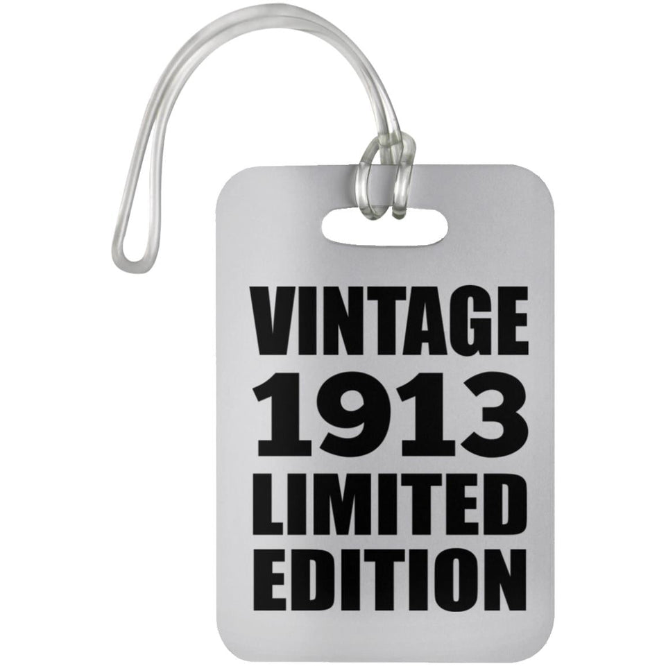 111th Birthday Vintage 1913 Limited Edition - Luggage Bag Tag