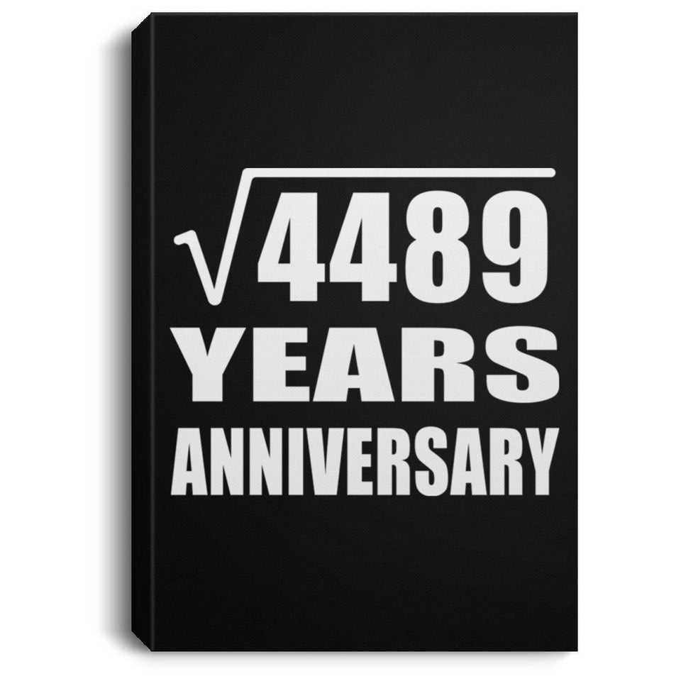 67th Anniversary Square Root of 4489 Years Anniversary - Canvas Portrait