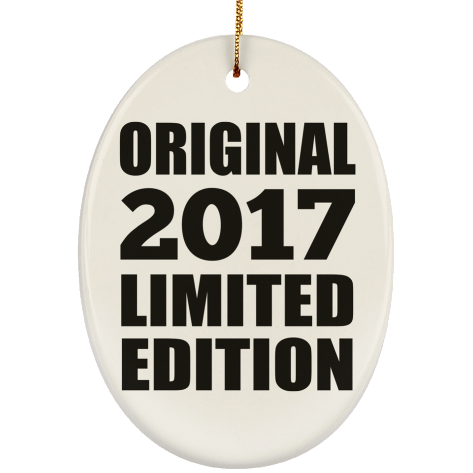 7th Birthday Original 2017 Limited Edition - Oval Ornament