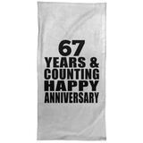 Happy 67th Anniversary 67 Years & Counting - Hand Towel