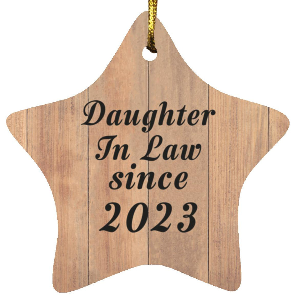 Daughter In Law Since 2023 - Star Ornament C