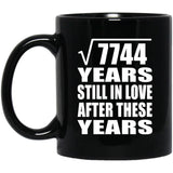 88th Anniversary Square Root of 7744 Years Still In Love - 11oz Coffee Mug Black