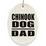 Chinook Dog Dad - Oval Ornament