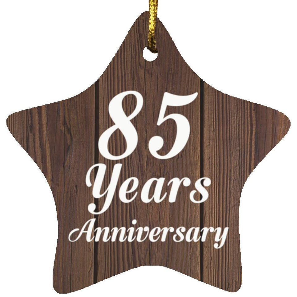 85th Anniversary 85 Years Anniversary - Star Ornament D