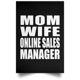 Mom Wife Online Sales Manager - Poster Portrait