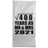 20th Anniversary Square Root of 400 Years As Mr & Mrs 2021 - Hand Towel