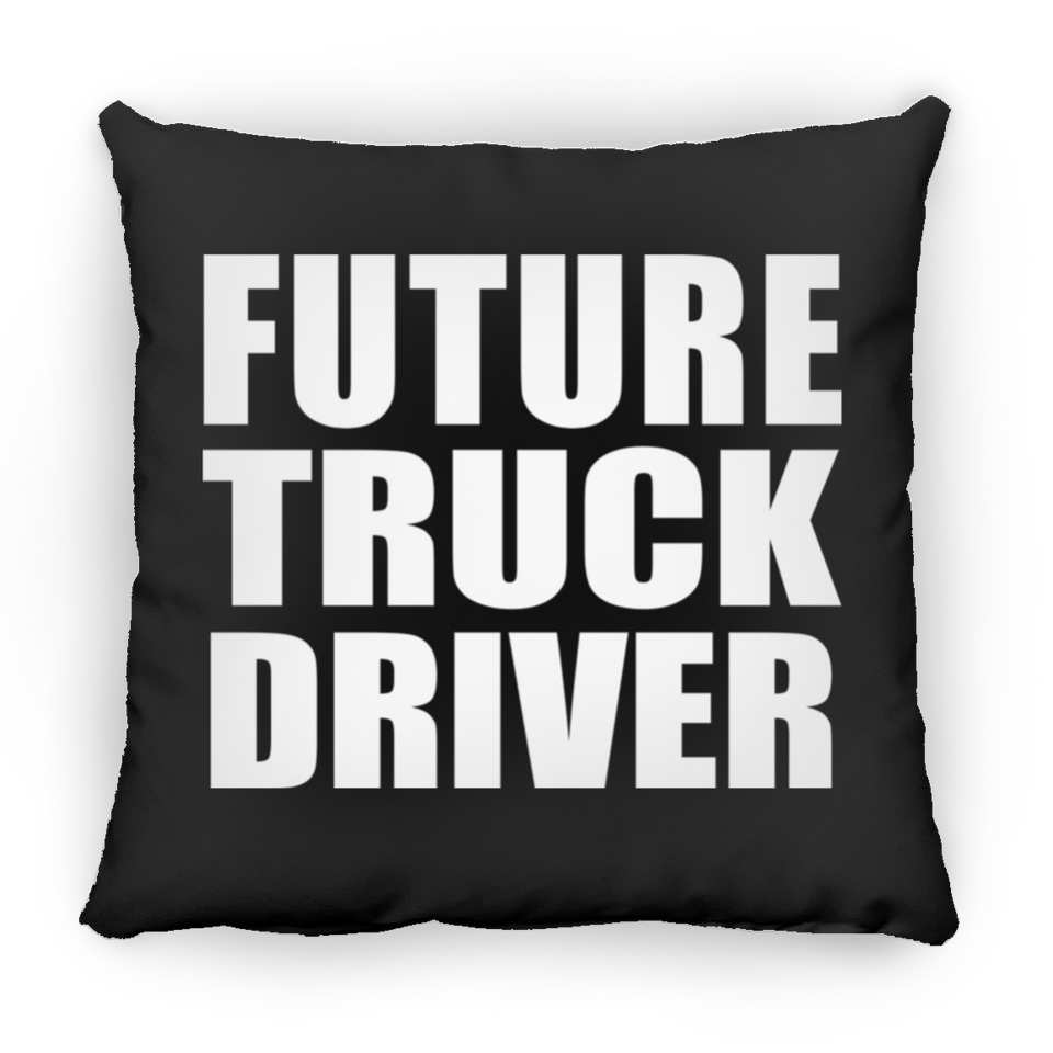 Future Truck Driver - Throw Pillow Black