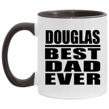 Douglas Best Dad Ever - 11oz Accent Mug Black