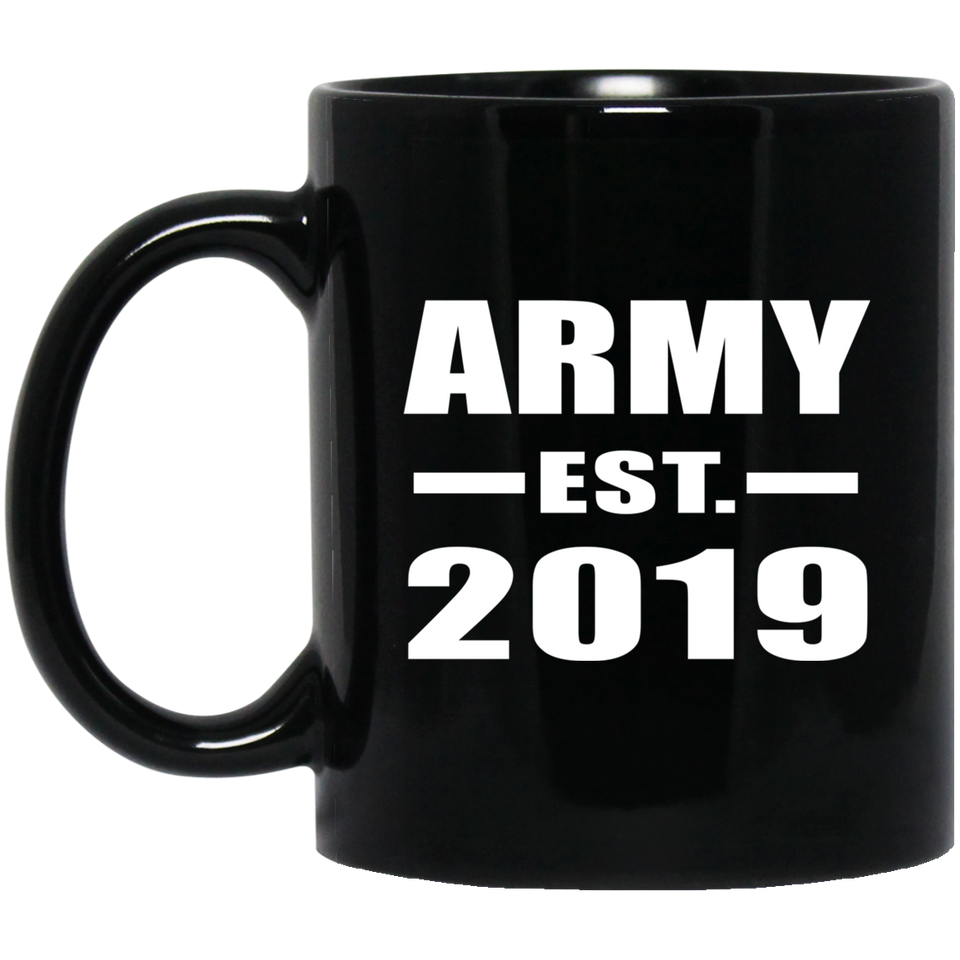 Army Established EST. 2019 - 11oz Coffee Mug Black