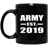 Army Established EST. 2019 - 11oz Coffee Mug Black