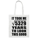 73rd Birthday Took Square Root of 5329 Years To Look Good - Tote Bag White
