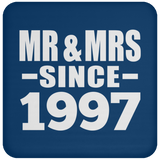 27th Anniversary Mr & Mrs Since 1997 - Drink Coaster