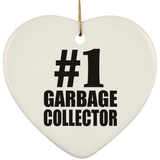 Number One #1 Garbage Collector - Heart Ornament