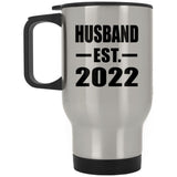 Husband Established EST. 2022 - Silver Travel Mug