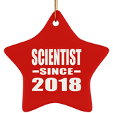 Scientist Since 2018 - Star Ornament