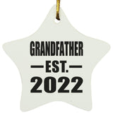 Grandfather Established EST. 2022 - Star Ornament