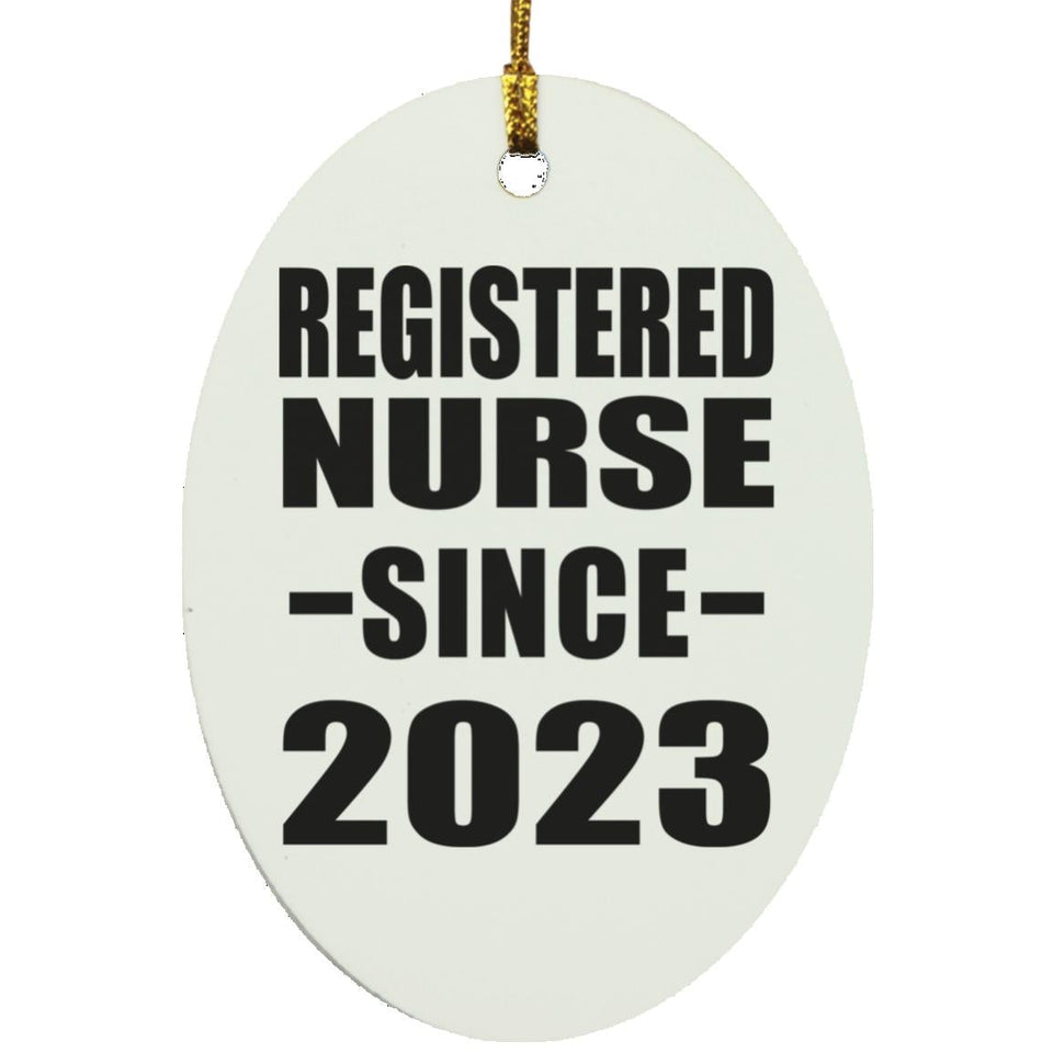 Registered Nurse Since 2023 - Oval Ornament