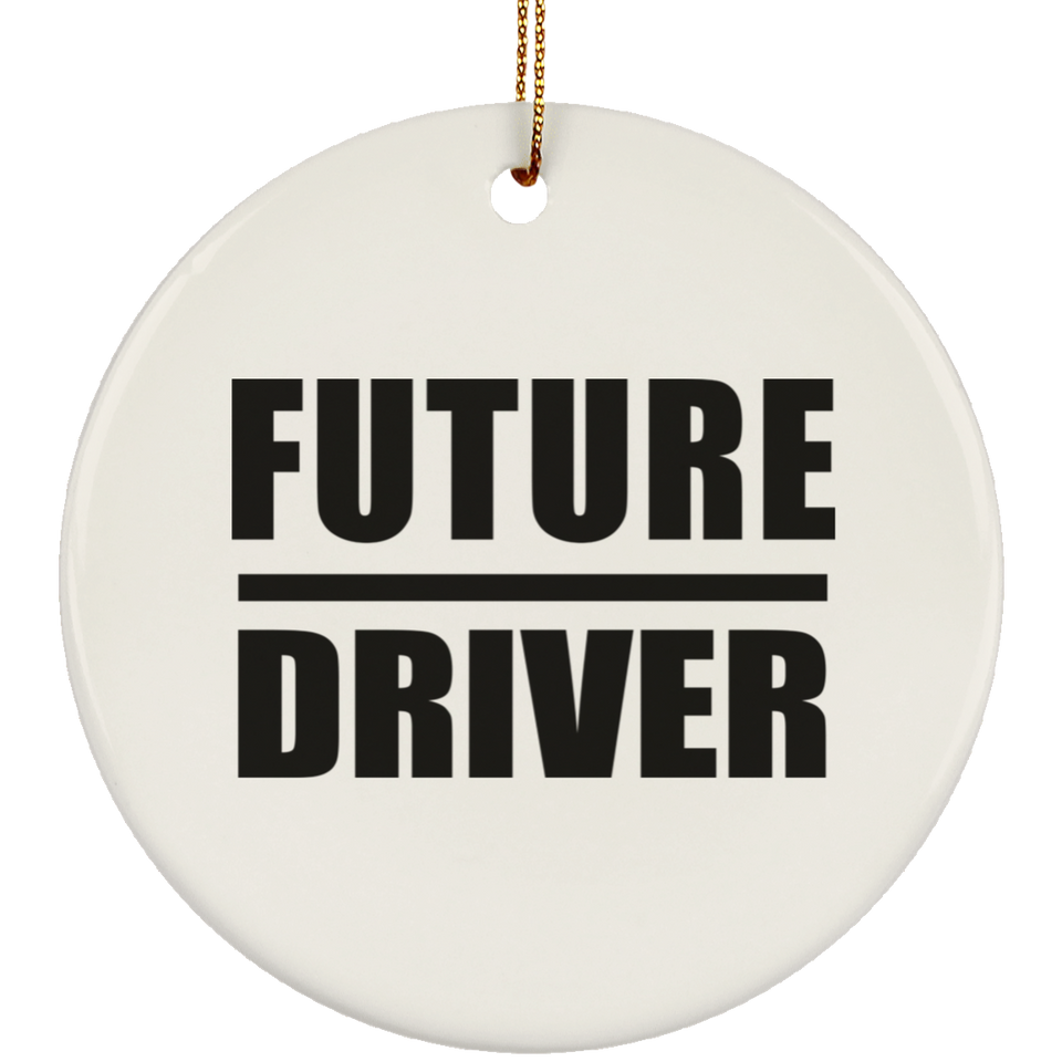 Future Driver - Circle Ornament