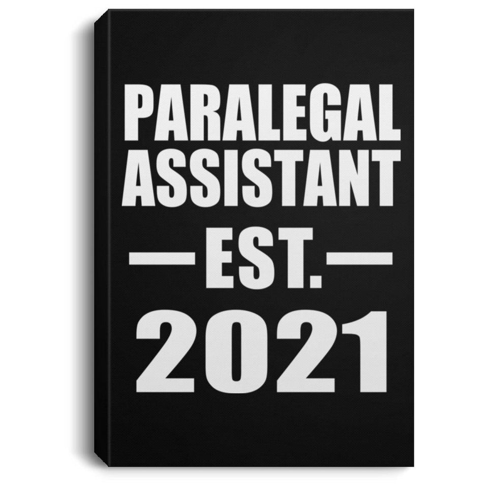 Paralegal Assistant Established EST. 2021 - Canvas Portrait