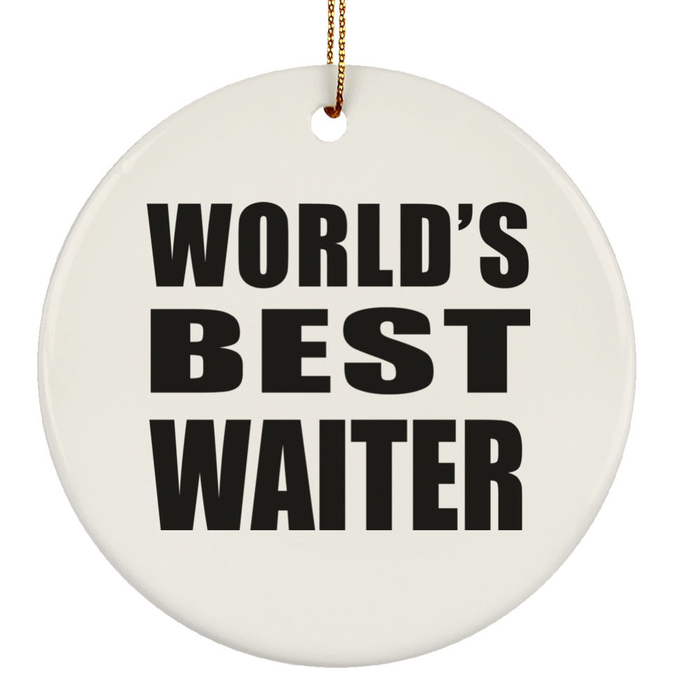 World's Best Waiter - Circle Ornament