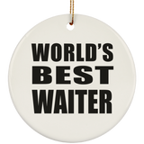 World's Best Waiter - Circle Ornament