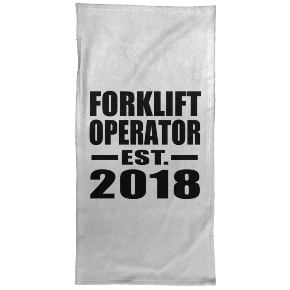 Forklift Operator Established EST. 2018 - Hand Towel