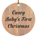 Casey Baby's First Christmas - Circle Ornament C