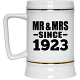 101st Anniversary Mr & Mrs Since 1923 - Beer Stein